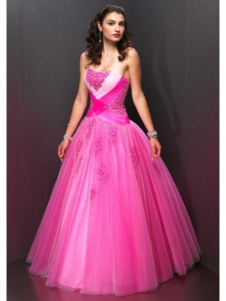 pink Pageant Ball Gown