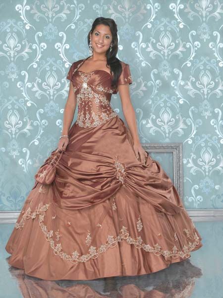 Layered Quinceanera Pageant Gown