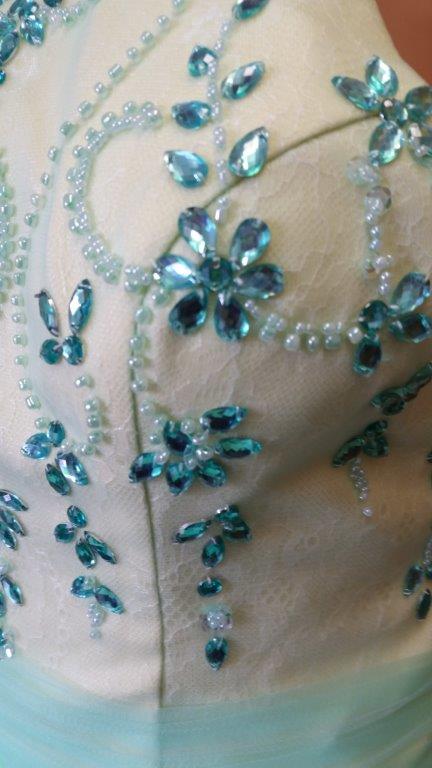hand beaded embroidery bodice