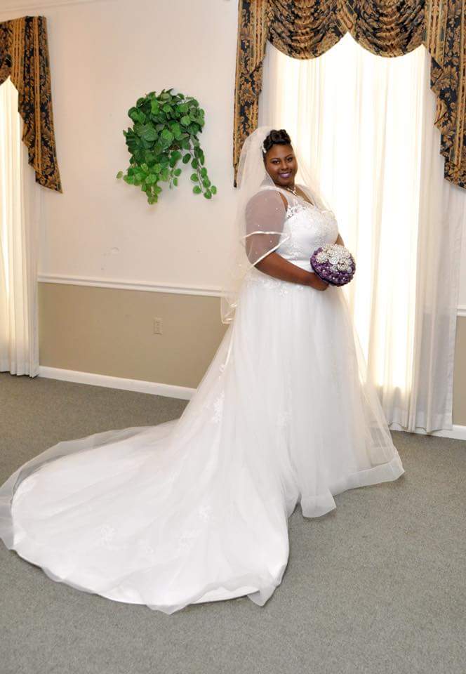 brides open back dress