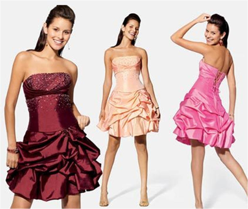 short pink prom dresses 