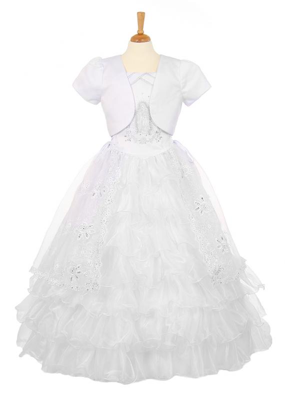 First Communion dress with matching jacket