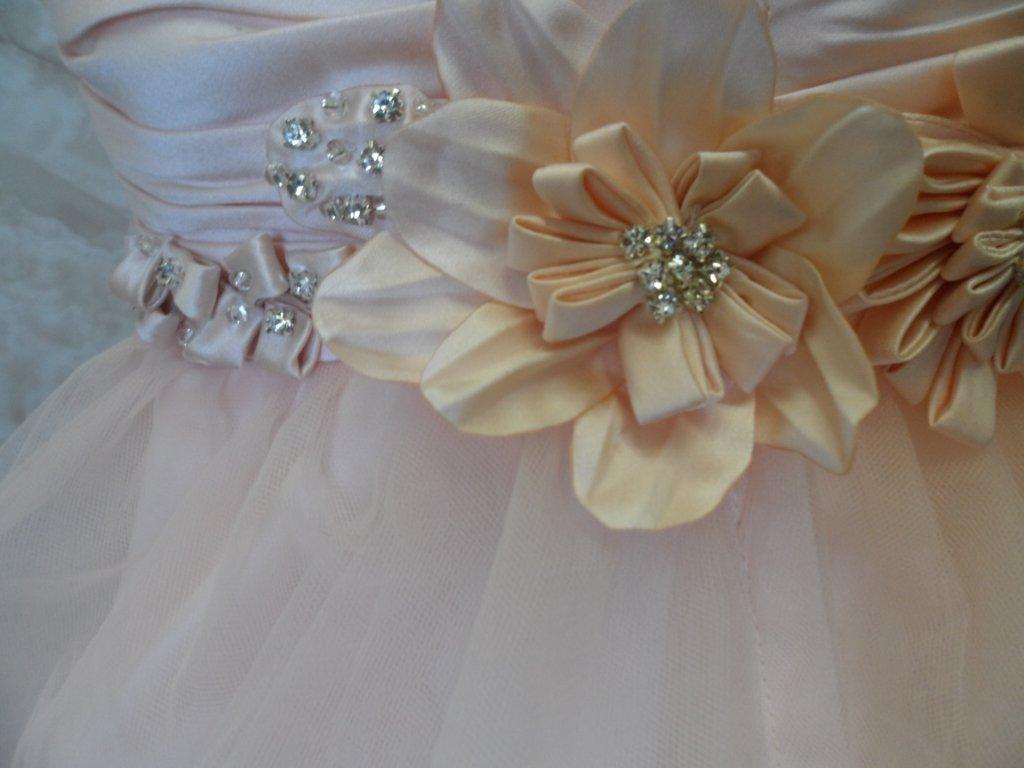 sherbet wedding gown