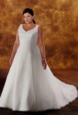 cheap plus size brides dress