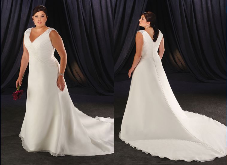 cheap plus size wedding dress