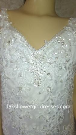 sparkling lace over satin