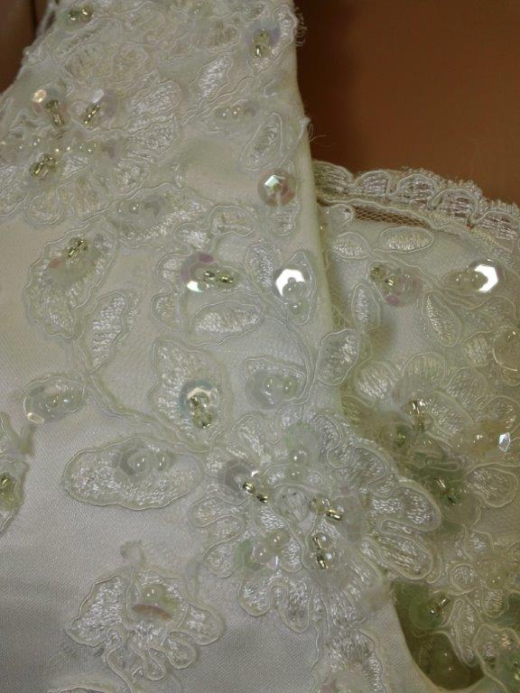 embellished lace motifs