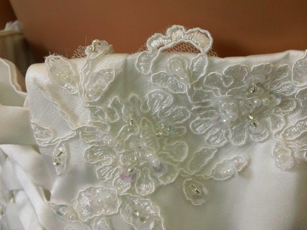 embellished lace motifs