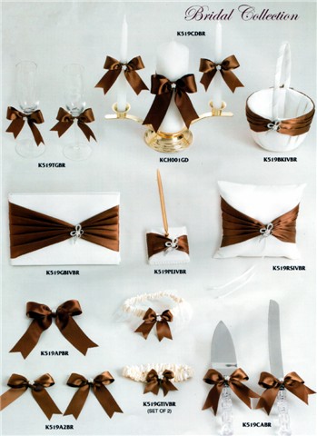 brown wedding ceremony accessories 