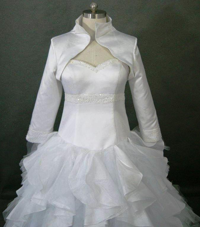 layered wedding gown