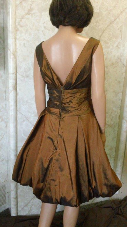 short brown bridesmaid dress