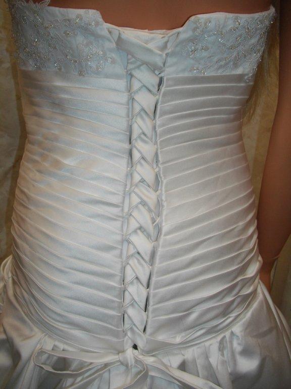 pleated corset back