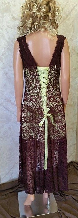 brown and green lace bridesmaid dresses