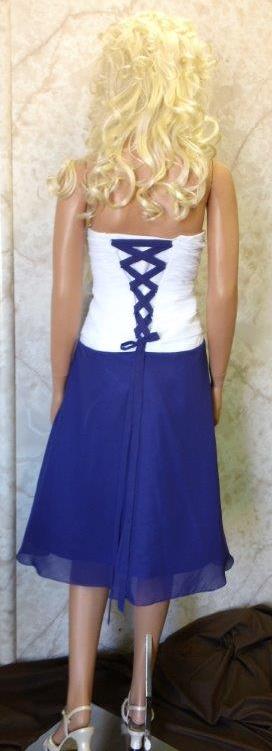 white and blue bridesmaid dresses