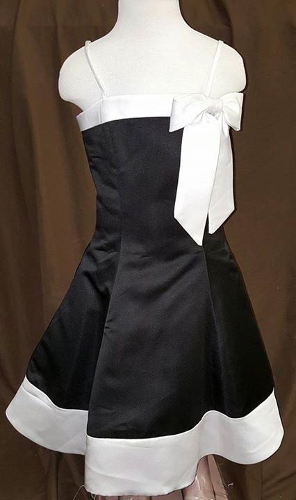 black and white dress size 2