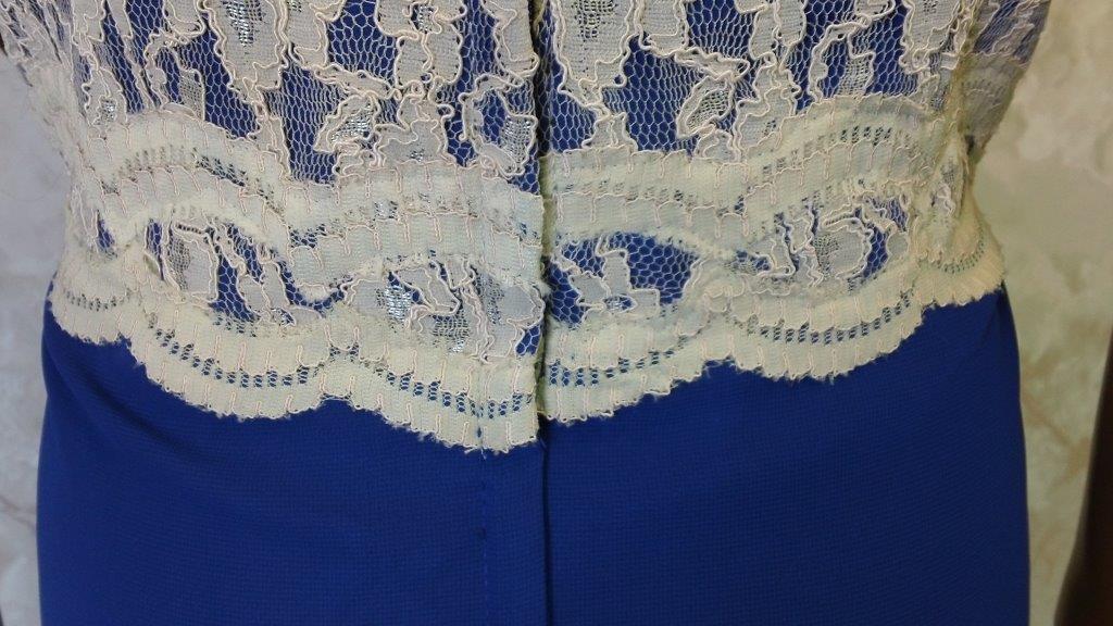 lace trimmed bodice and waistband
