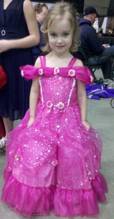 pink infant pageant dress