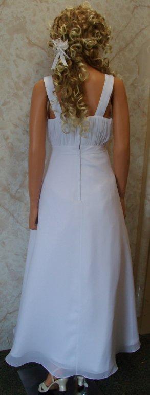white chiffon bridesmaid dress