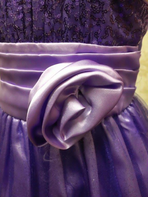 Purple cap sleeve dress