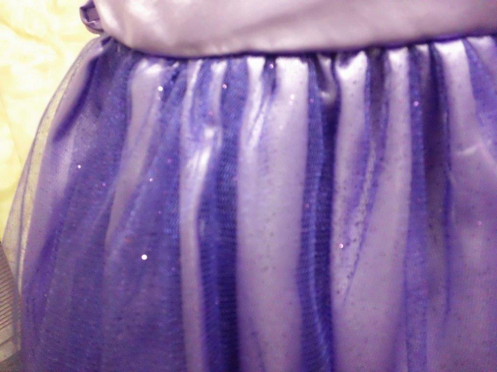 Purple cap sleeve dress