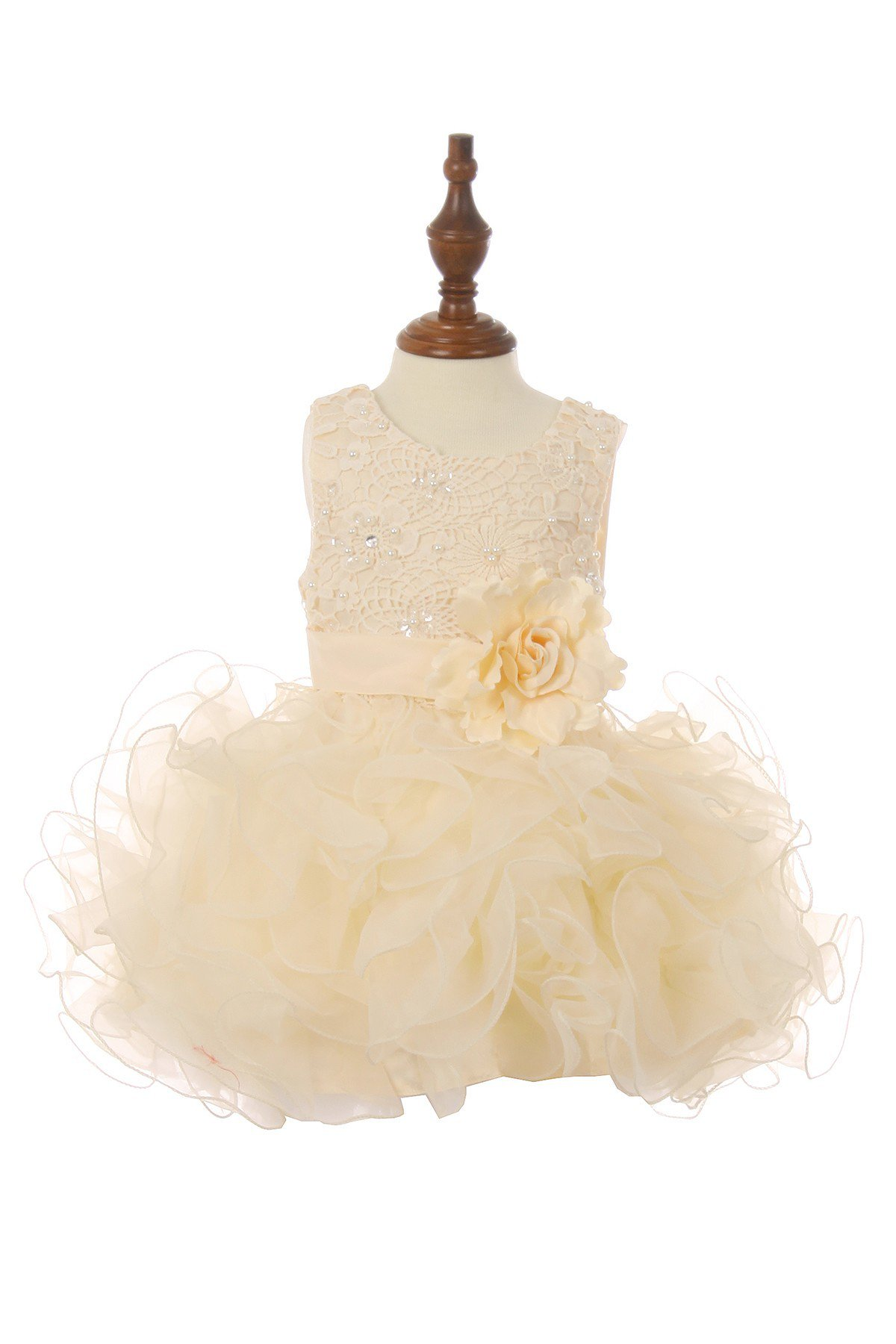 champagne baby girl dresses