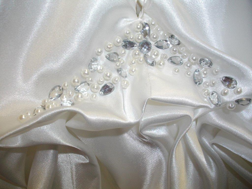 Faux Crystal and beaded miniature wedding gown