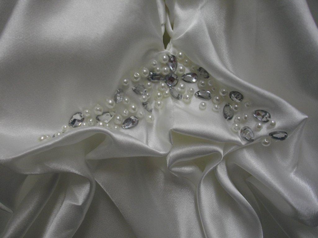 Long Flower Bubble Skirt Wedding Dress