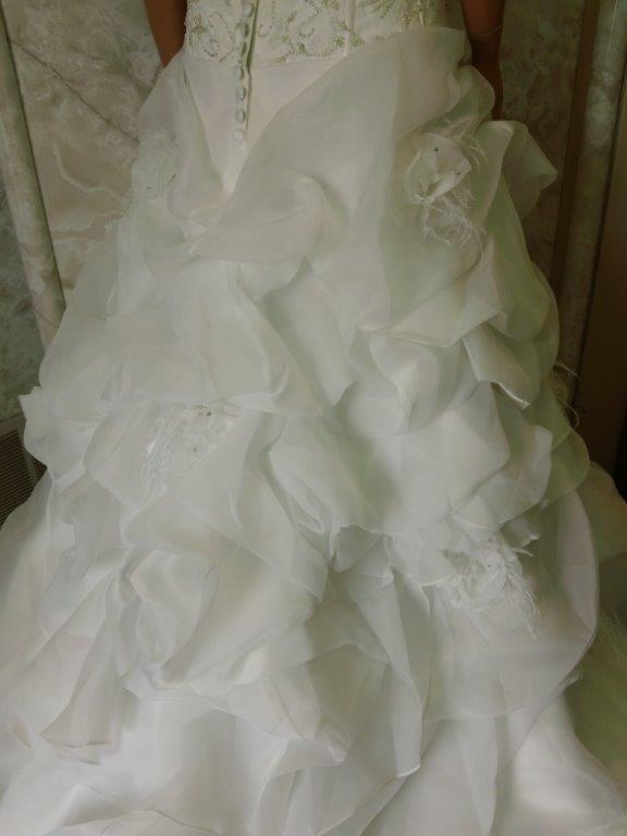 Tiered organza ball gown