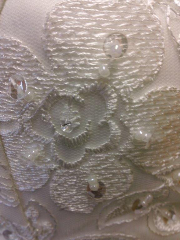 detail of lace fabric