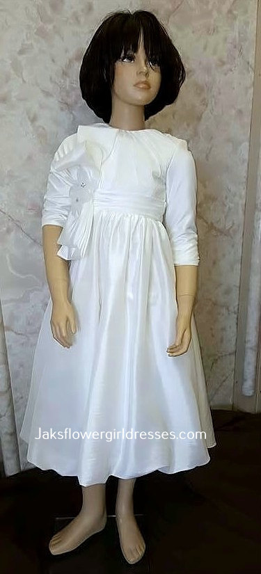 modest light ivory dress