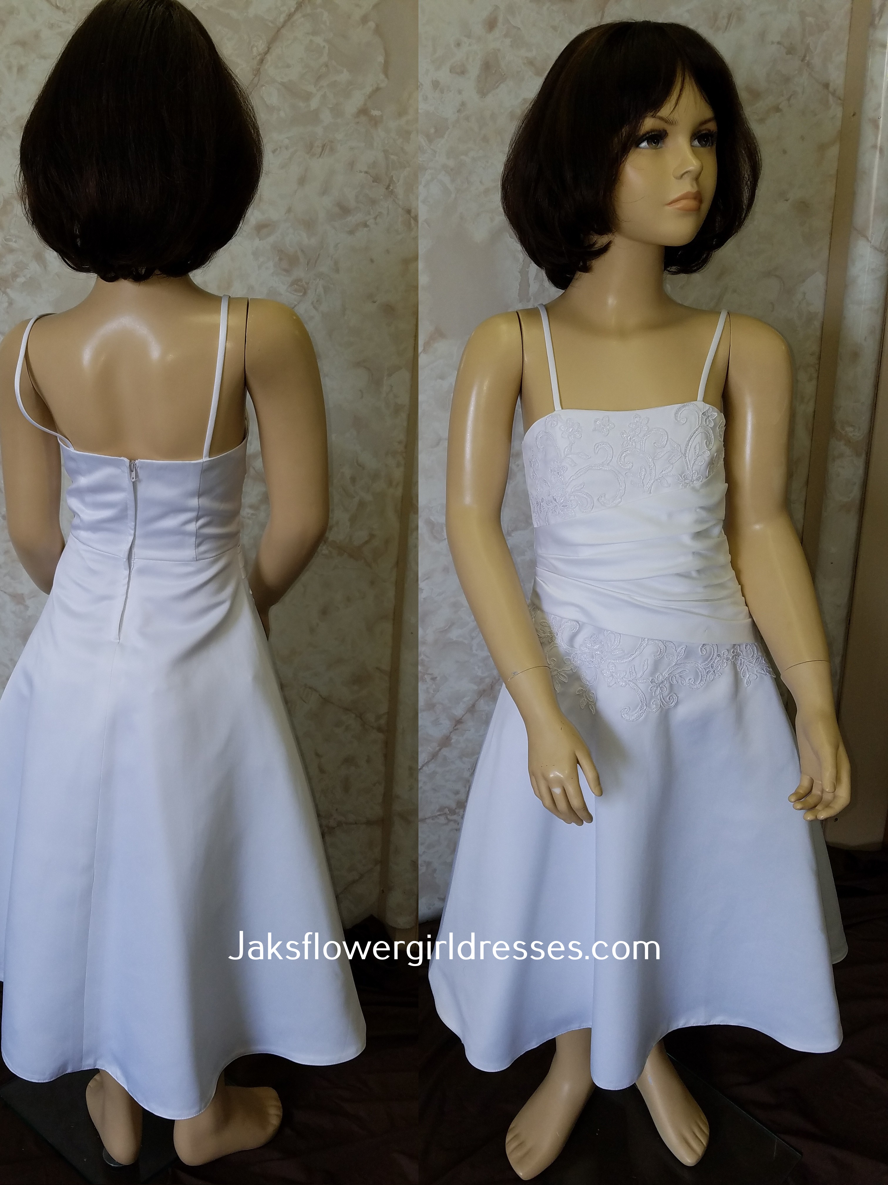 Long white dresses