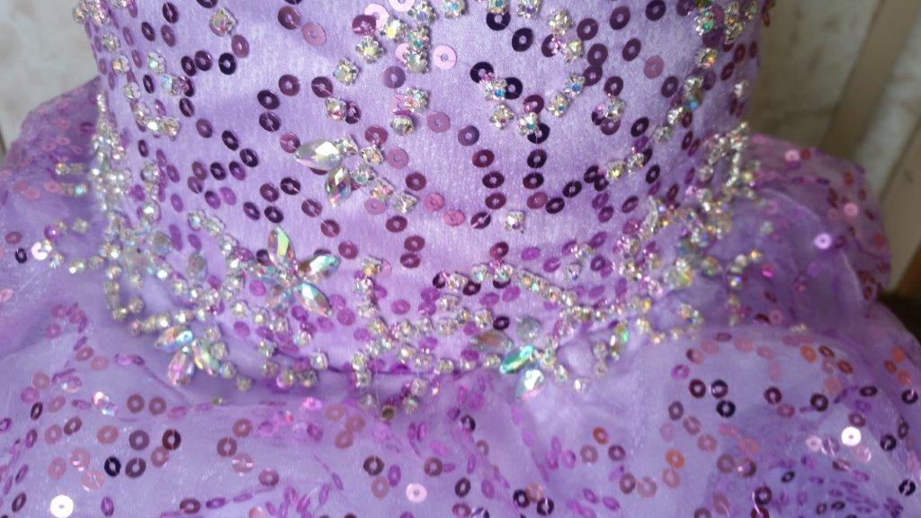 Lilac infant pageant dress