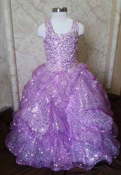 purple toddler pageant dress