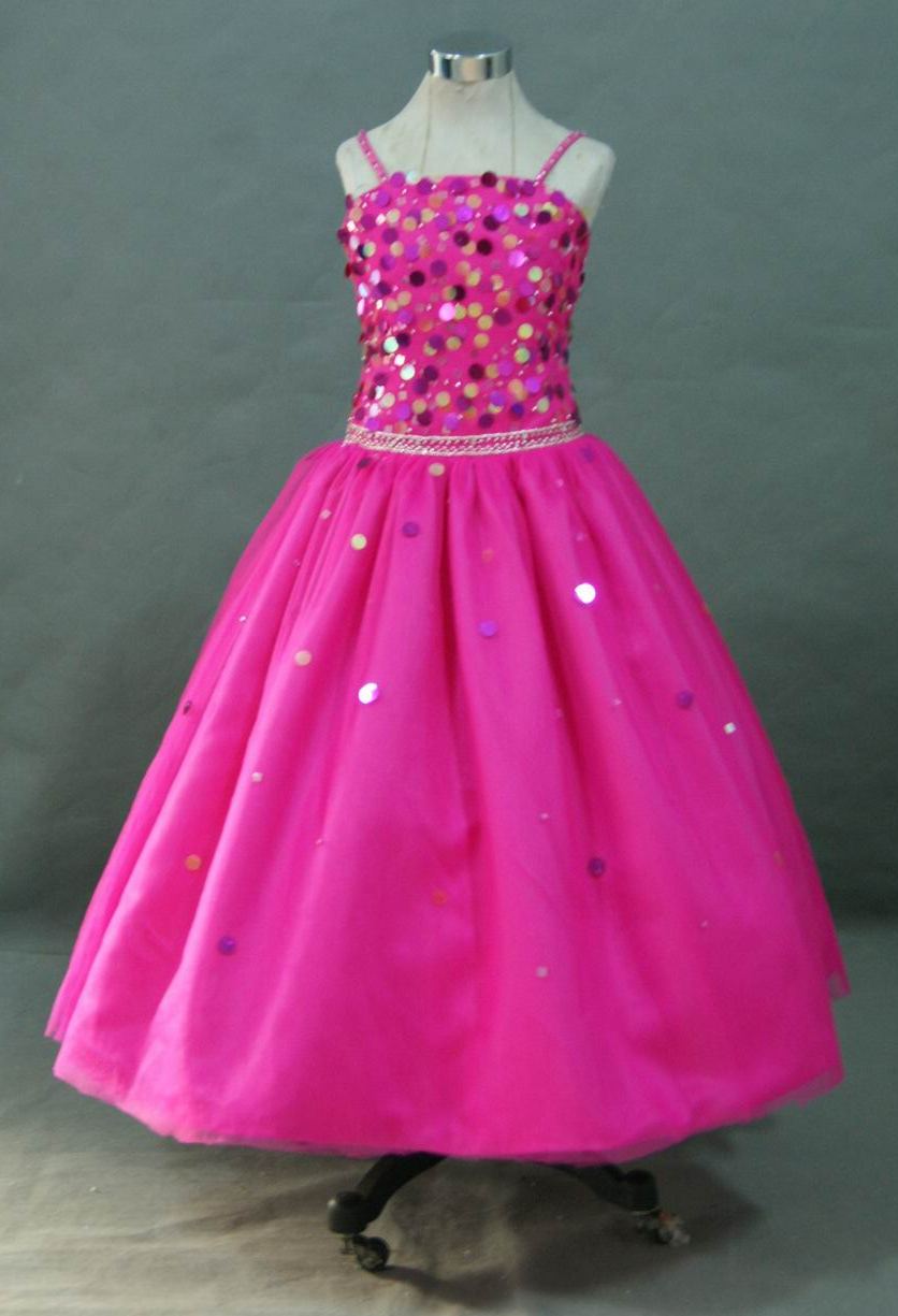 pink pageant dress