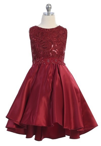 Girls formal burgundy dresses