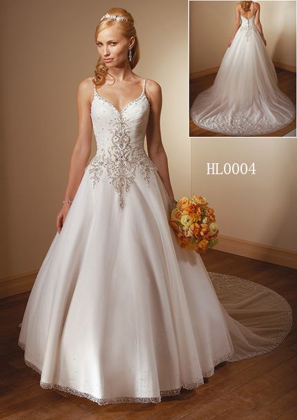 beaded sweetheart wedding gown