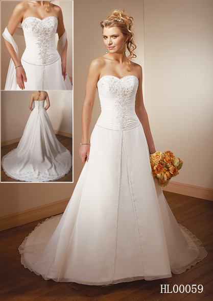 inexpensive bridal gown