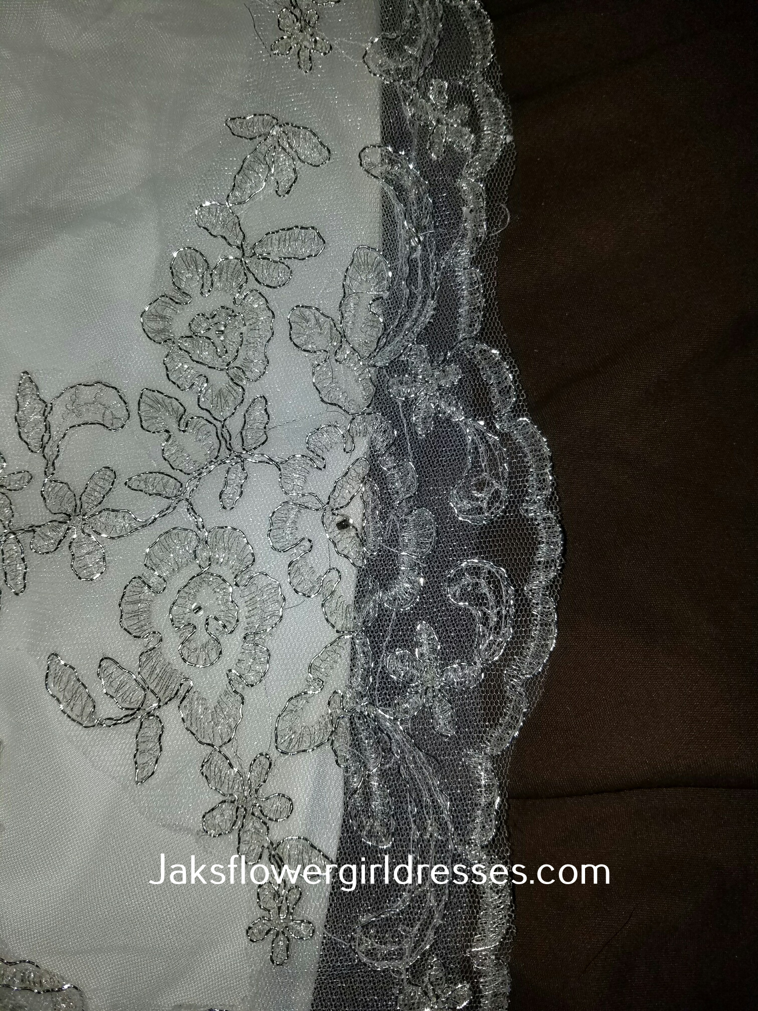 crystal beaded embroidery bridal train
