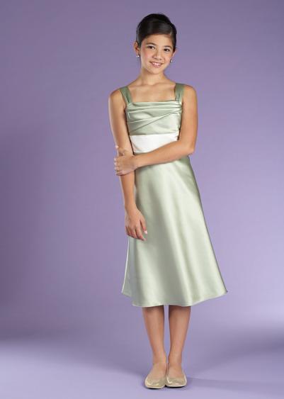 short green junior bridesmaid dresses
