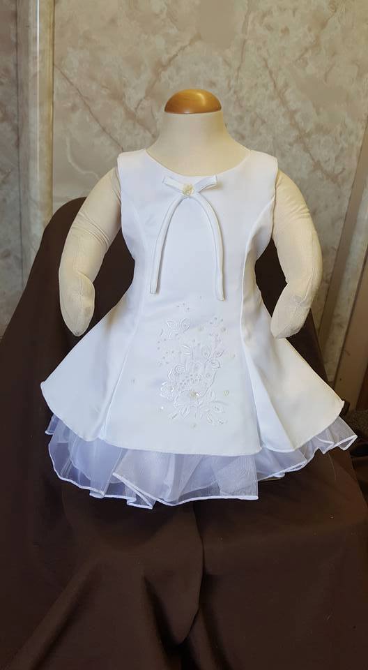 white baby fancy dress