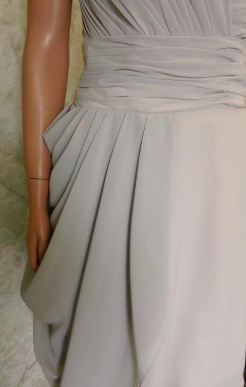 Short A-line skirt with draped side detail