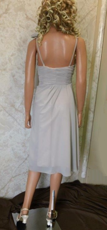 knee length chiffon bridesmaid dresses