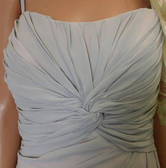 intertwined ruched bridesmaid dress