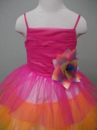 rainbow pageant dress