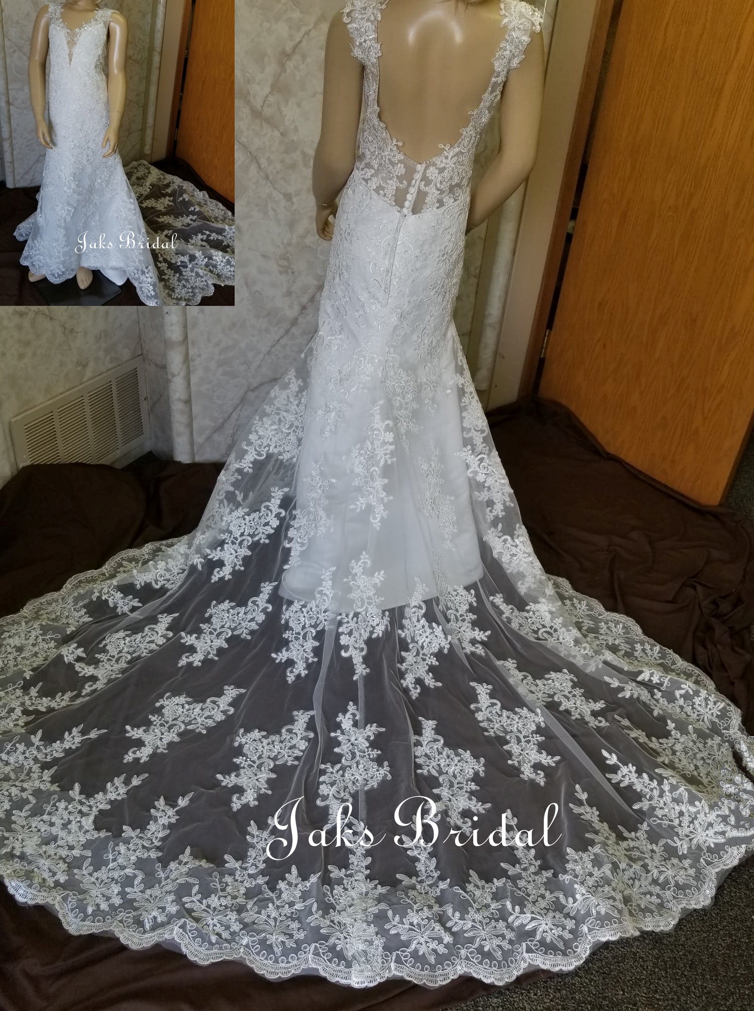 match the bride's wedding dress for a flower girl