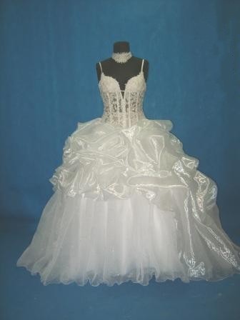 corset see through wedding dress