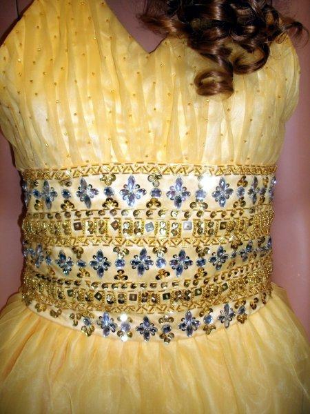 yellow ruched halter prom dress