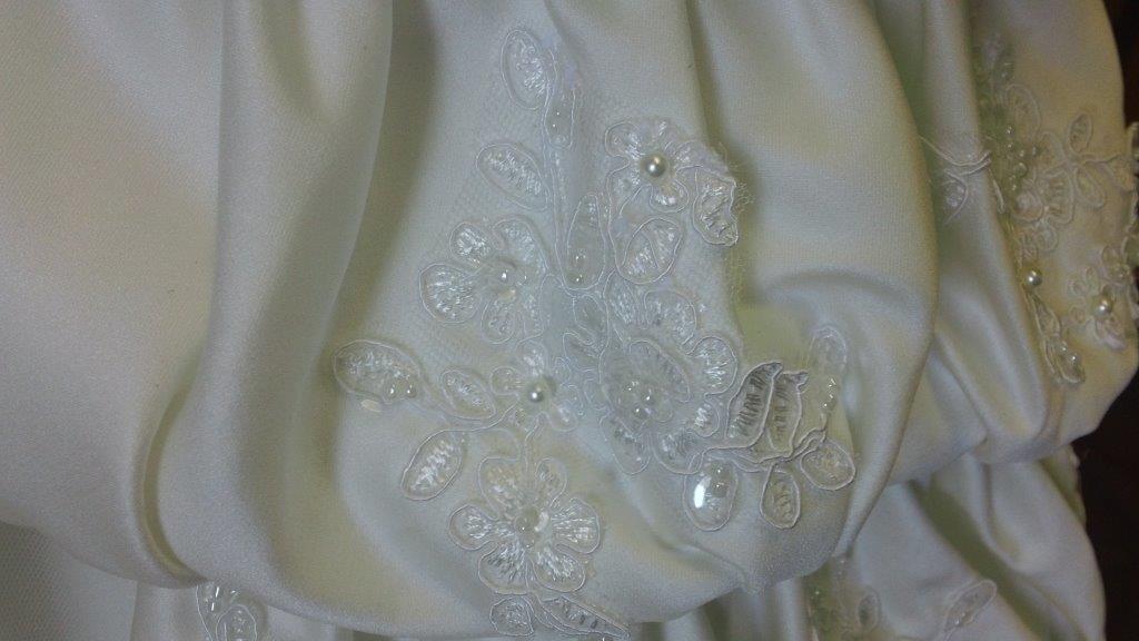 mini wedding gown