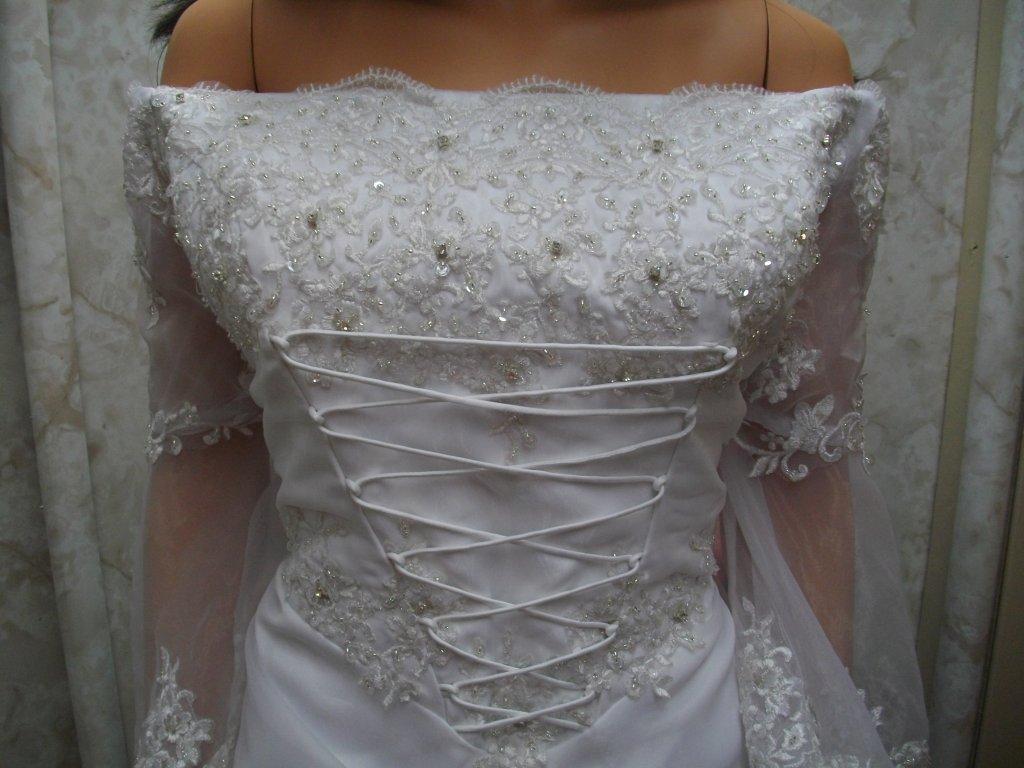 front laced medieval dress
