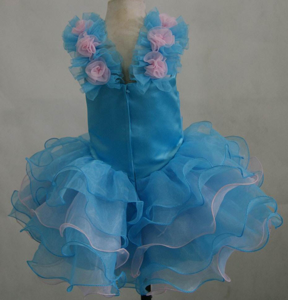 pink blue cupcake pageant dress